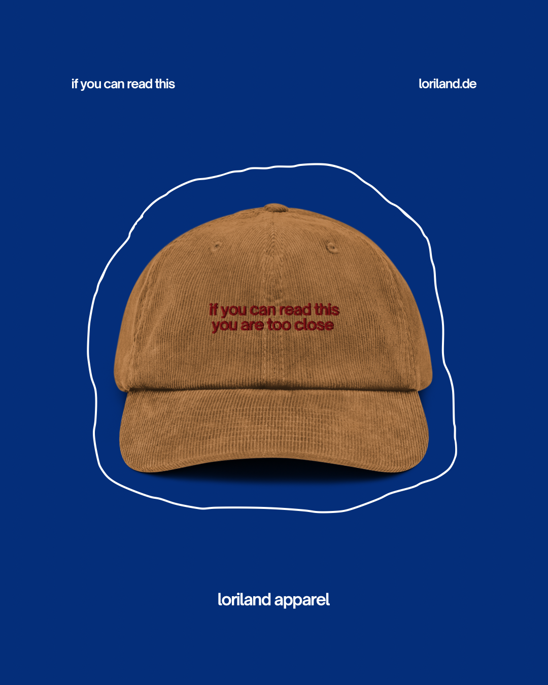 Cord Cap, If You Can Read This, Loriland Apparel