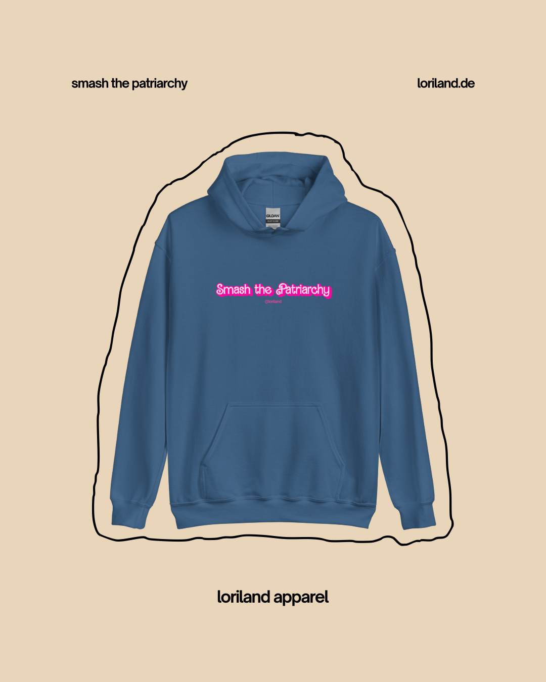Unisex-Hoodie, Smash the Patriarchy, Loriland Apparel