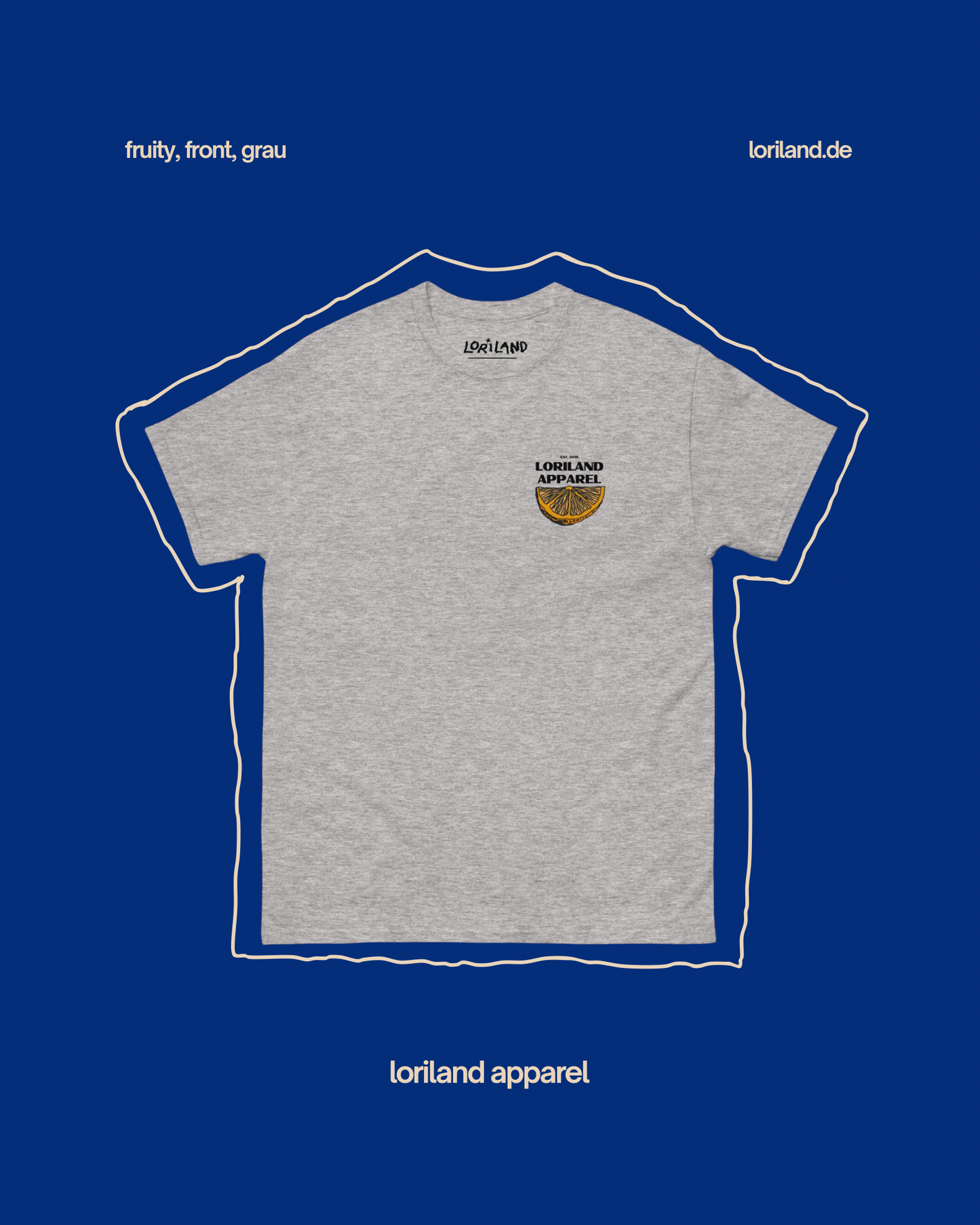 Unisex T-Shirt mit Retro Aufdruck, Kinda Fruity
