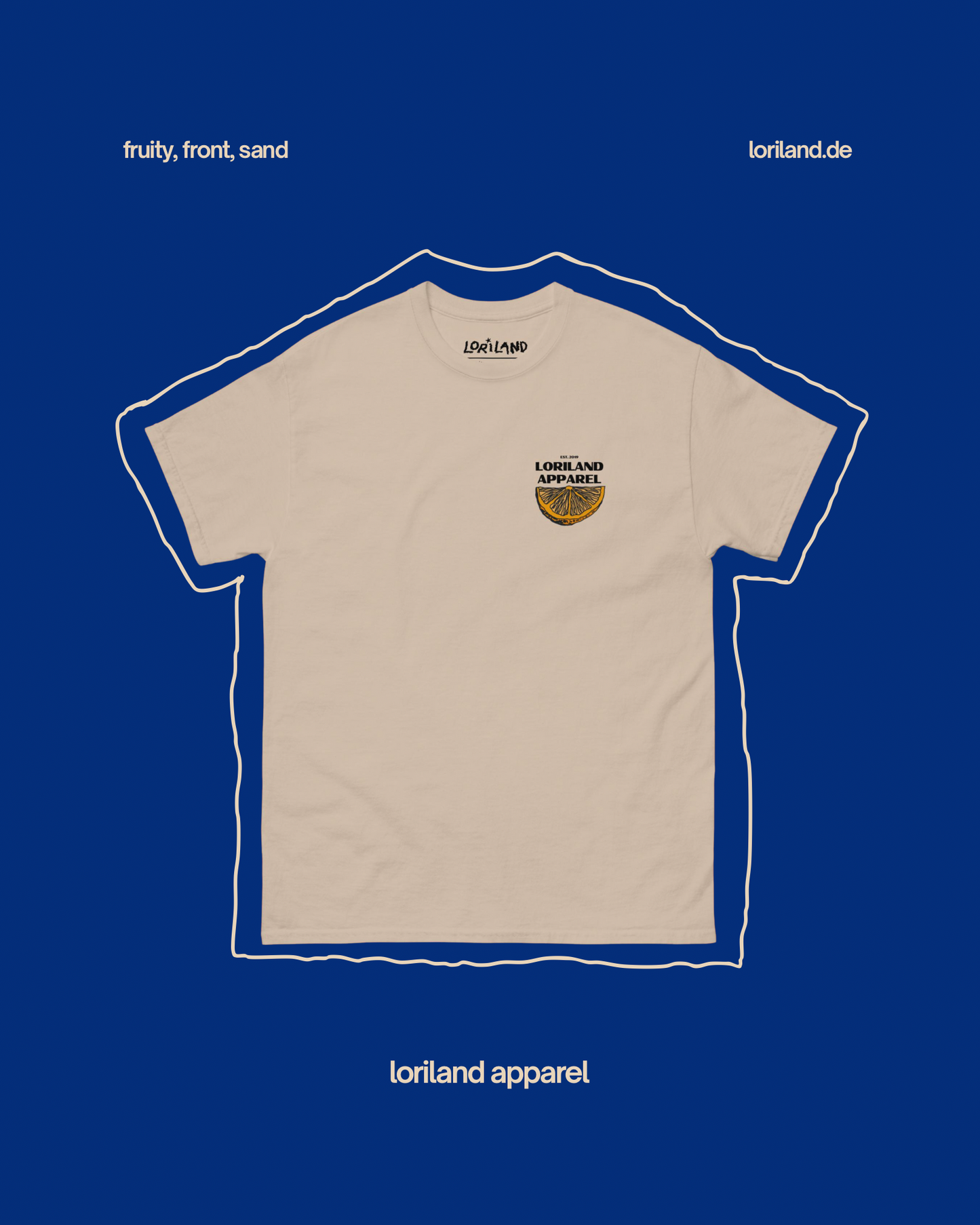 Unisex T-Shirt mit Retro Aufdruck, Kinda Fruity