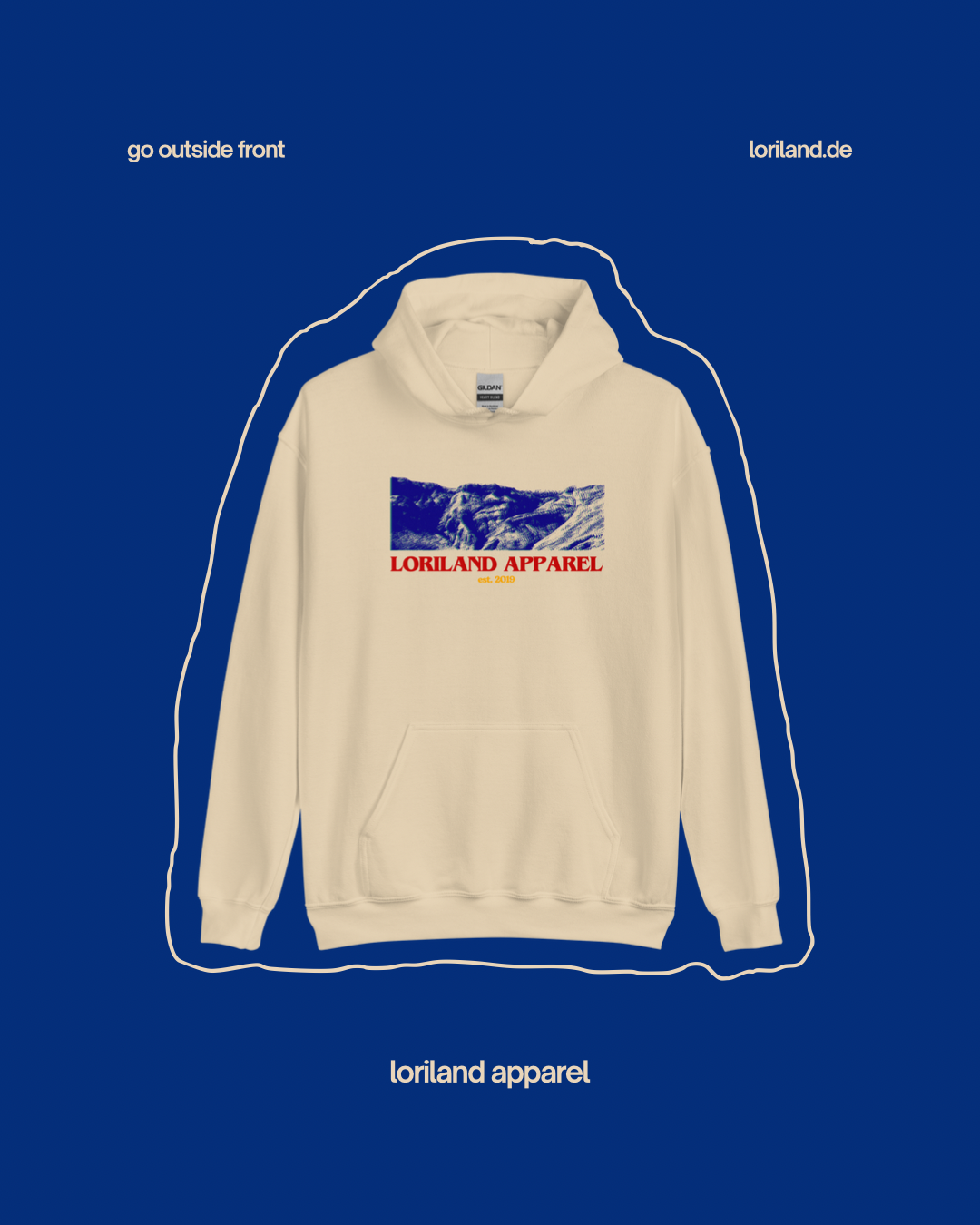 Unisex-Hoodie, Go Outside, Loriland Apparel