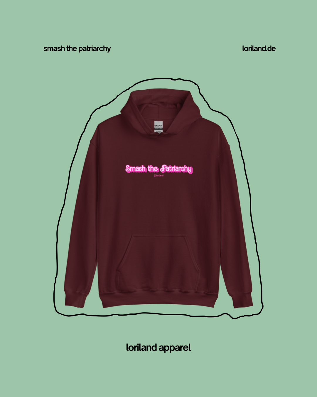 Unisex-Hoodie, Smash the Patriarchy, Loriland Apparel