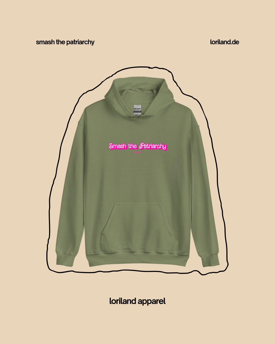Unisex-Hoodie, Smash the Patriarchy, Loriland Apparel