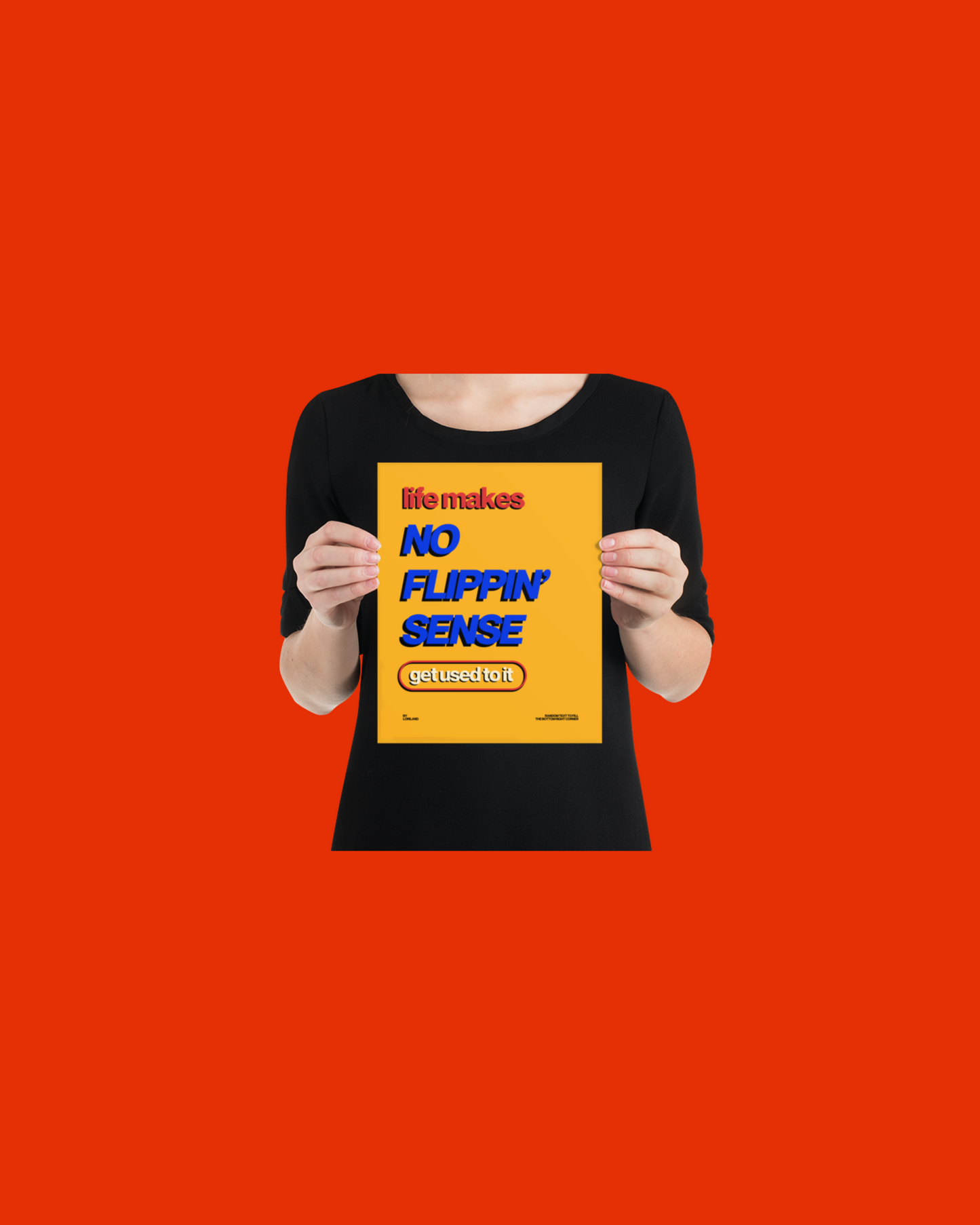 Poster, No Flippin‘ Sense