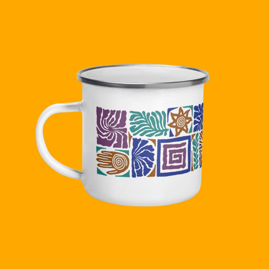 Emailletasse Tribal Loriland