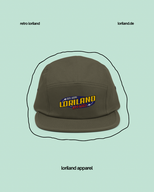 Five-Panel-Cap, Retro Loriland Apparel Logo