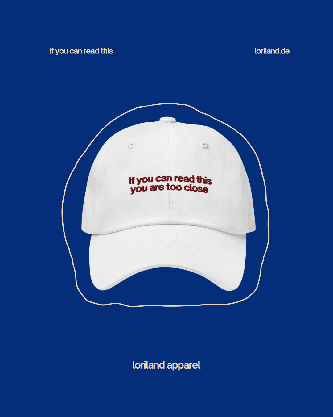 Dad-Hat, If You Can Read This, Loriland Apparel