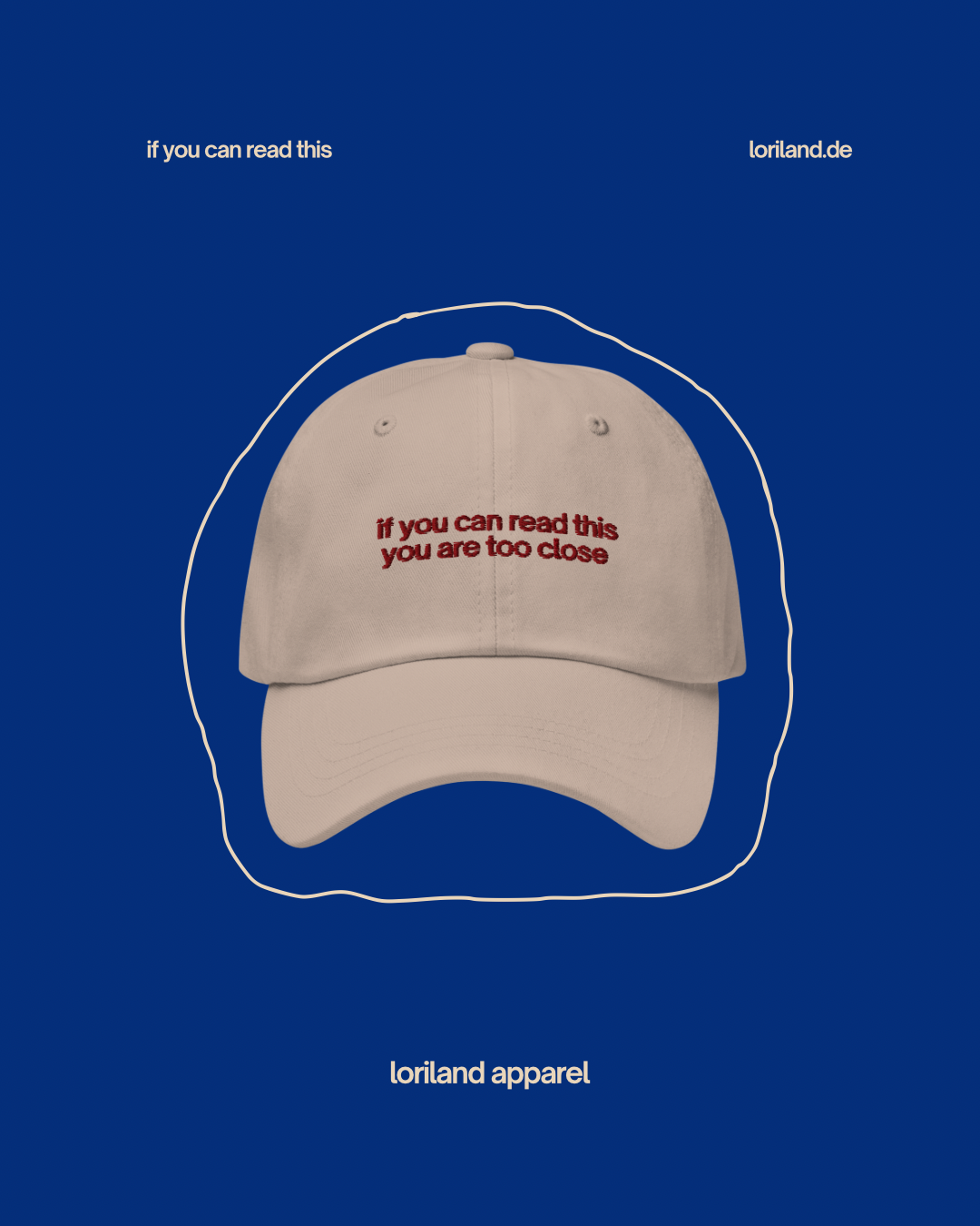 Dad-Hat, If You Can Read This, Loriland Apparel