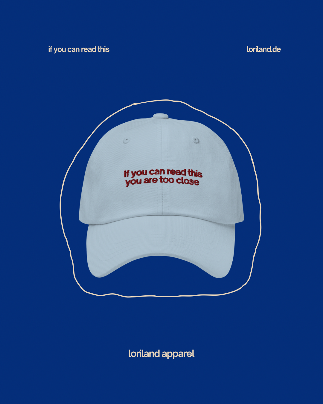 Dad-Hat, If You Can Read This, Loriland Apparel