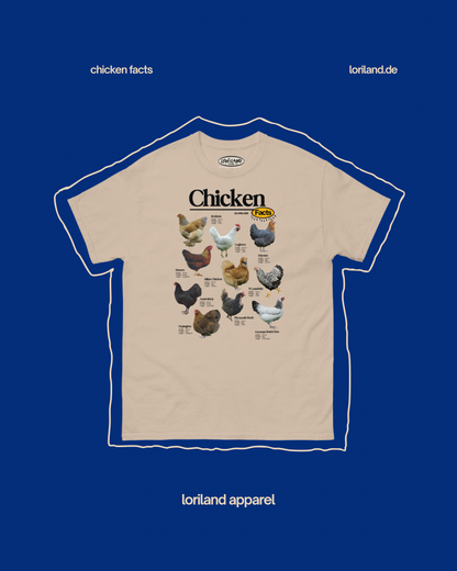 Chicken Facts Shirt / Unisex T-Shirt mit Retro Aufdruck / Loriland Apparel