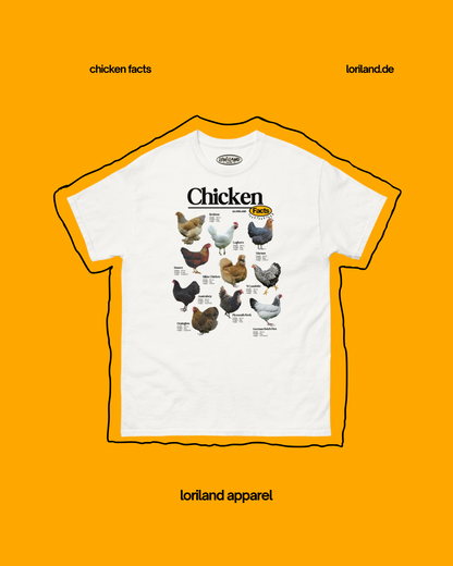 Chicken Facts Shirt / Unisex T-Shirt mit Retro Aufdruck / Loriland Apparel