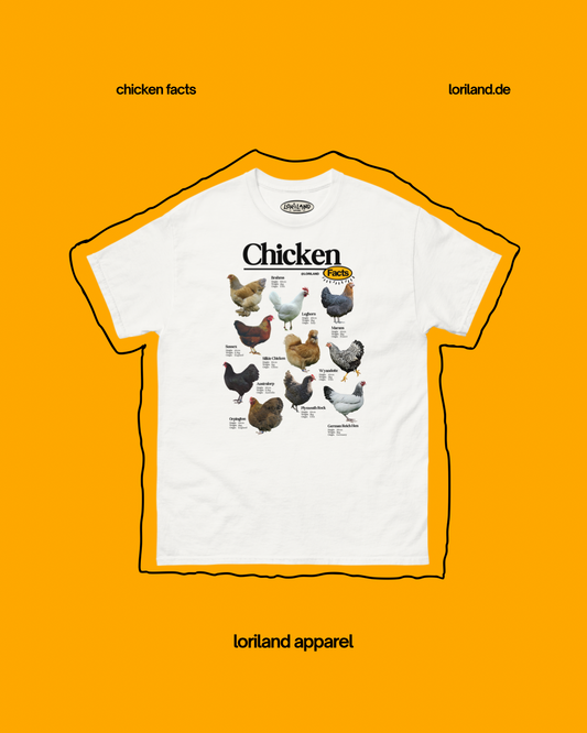 Chicken Facts Shirt / Unisex T-Shirt mit Retro Aufdruck / Loriland Apparel