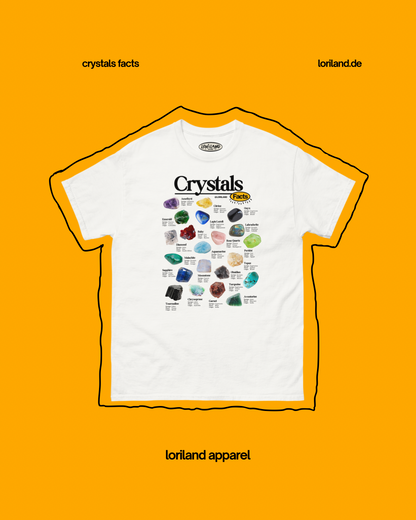 Crystals Facts / Unisex T-Shirt mit Retro Aufdruck / Loriland Apparel