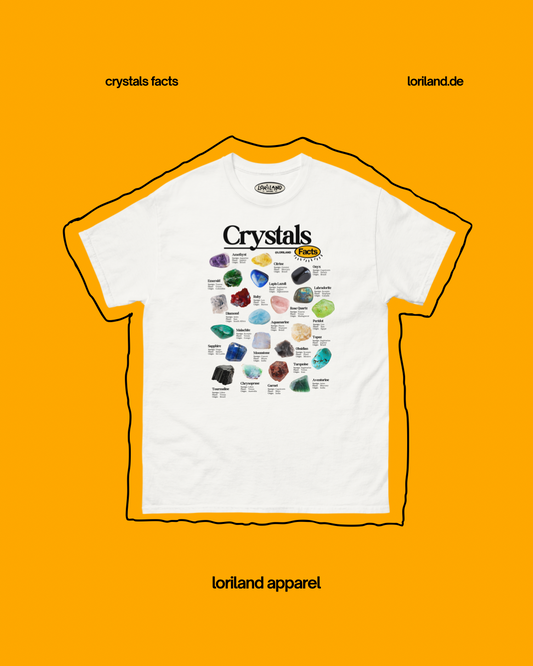 Crystals Facts / Unisex T-Shirt mit Retro Aufdruck / Loriland Apparel