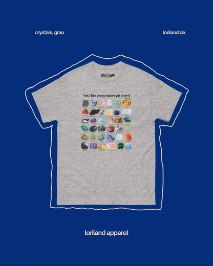 Unisex T-Shirt mit Retro Aufdruck, Crystals