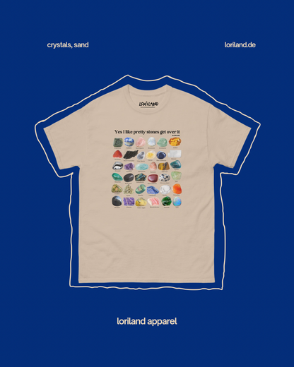 Unisex T-Shirt mit Retro Aufdruck, Crystals