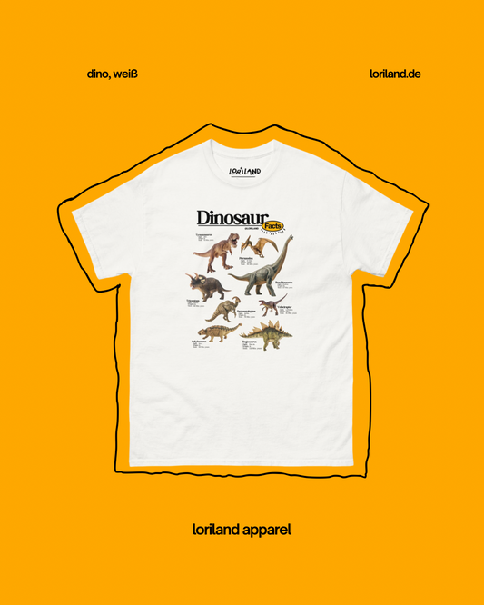 Unisex T-Shirt mit Retro Aufdruck, Dinosaur Facts