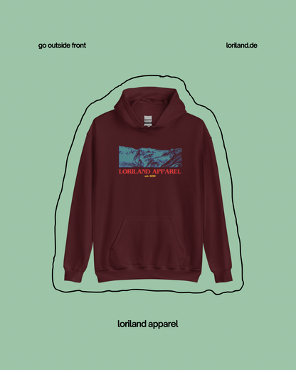 Unisex-Hoodie, Go Outside, Loriland Apparel