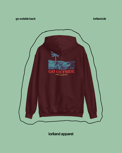 Unisex-Hoodie, Go Outside, Loriland Apparel