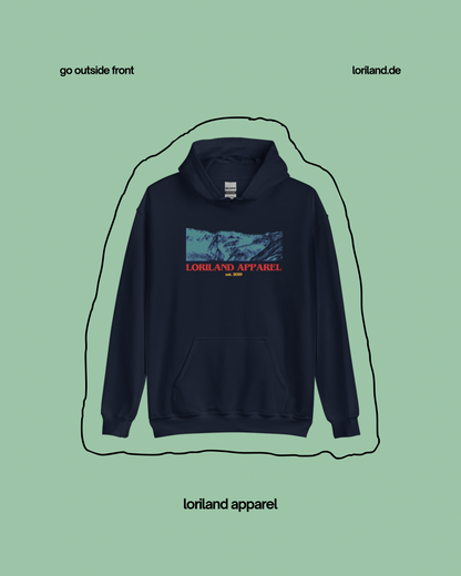 Unisex-Hoodie, Go Outside, Loriland Apparel