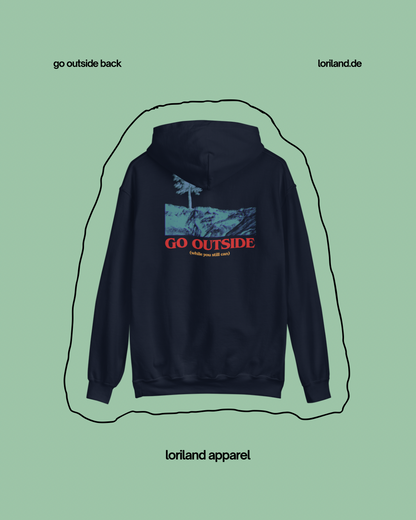 Unisex-Hoodie, Go Outside, Loriland Apparel