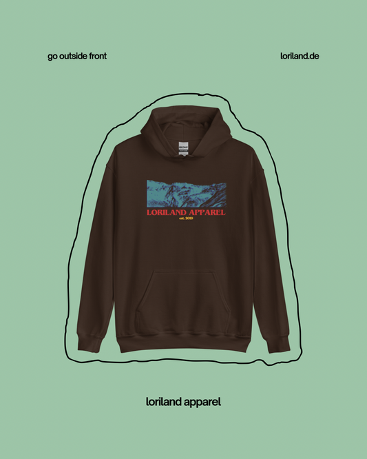 Unisex-Hoodie, Go Outside, Loriland Apparel