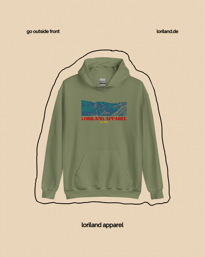 Unisex-Hoodie, Go Outside, Loriland Apparel
