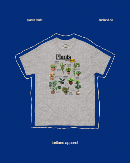 Plants Facts / Unisex T-Shirt mit Retro Aufdruck / Loriland Apparel
