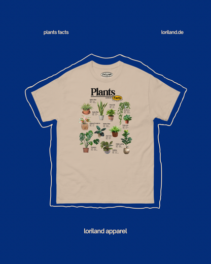 Plants Facts / Unisex T-Shirt mit Retro Aufdruck / Loriland Apparel