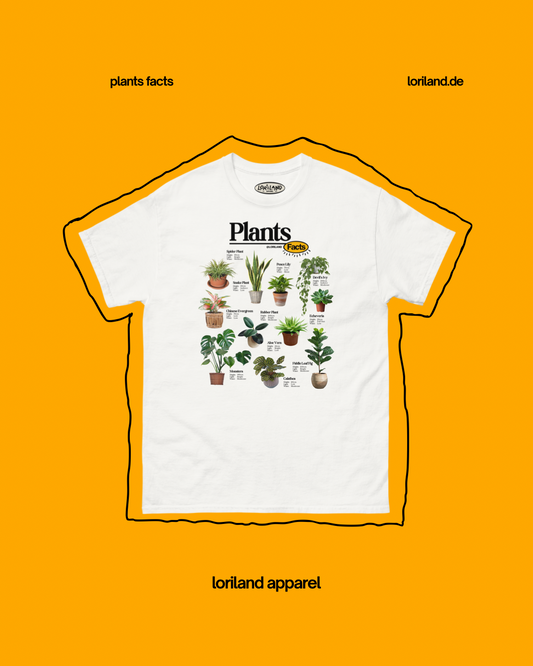 Plants Facts / Unisex T-Shirt mit Retro Aufdruck / Loriland Apparel