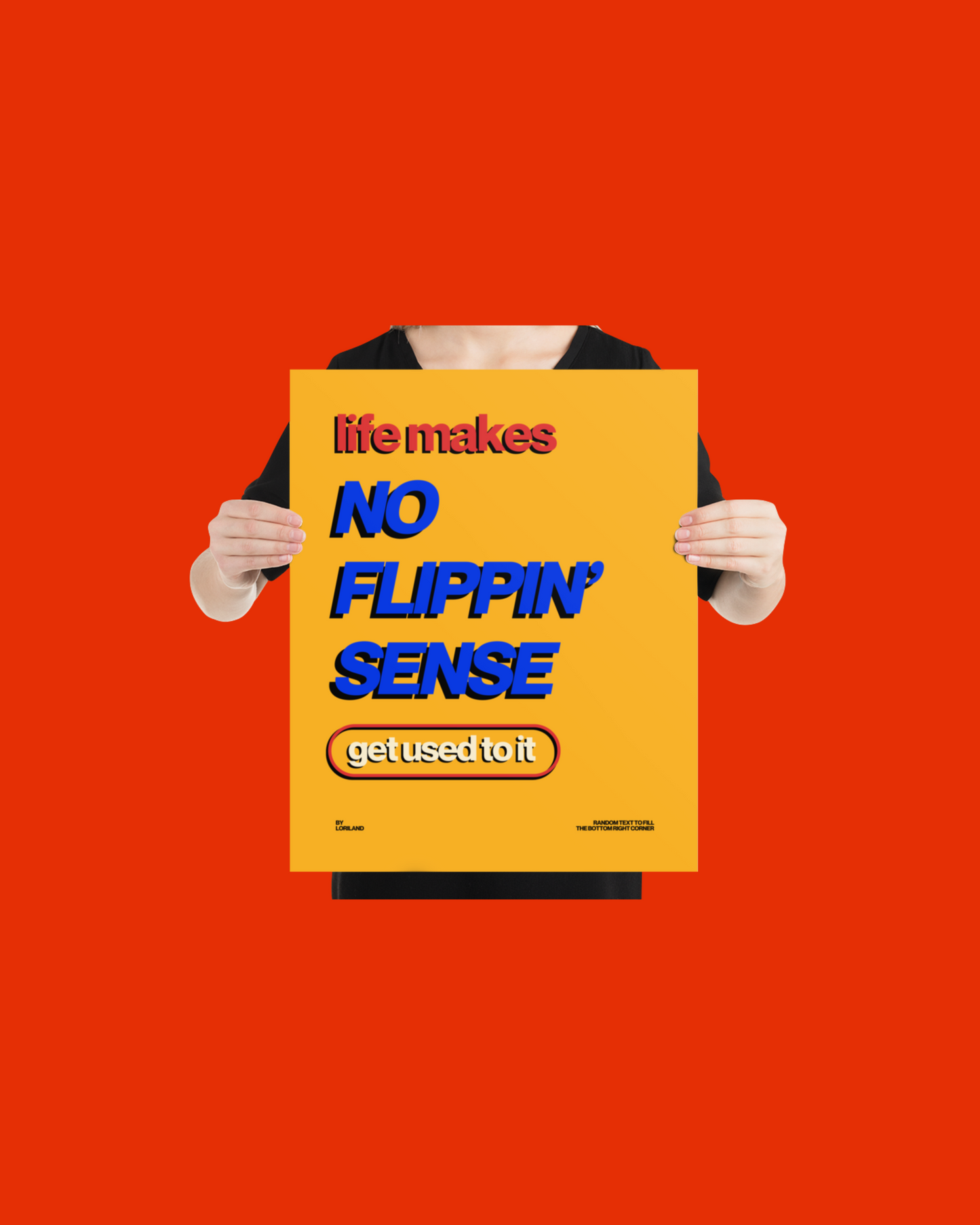 Poster, No Flippin‘ Sense