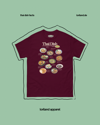 Thai Dish Facts / Unisex T-Shirt mit Retro Aufdruck / Loriland Apparel