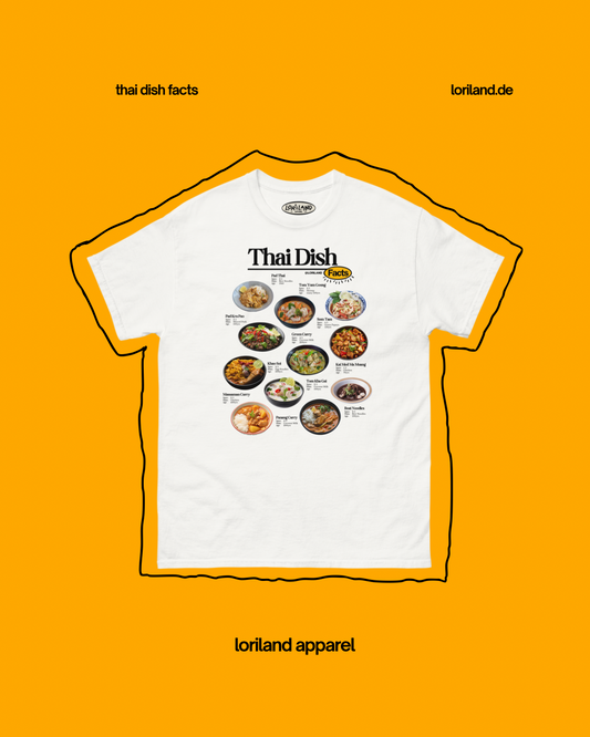 Thai Dish Facts / Unisex T-Shirt mit Retro Aufdruck / Loriland Apparel