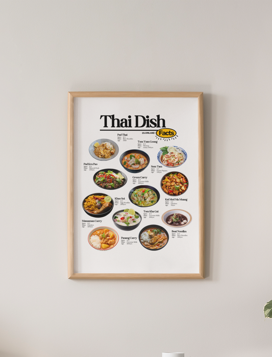 Thai Dish Facts Poster / Loriland Apparel