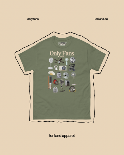 Only Fans Shirt / Unisex T-Shirt mit Retro Aufdruck Ventilatoren / Loriland Apparel