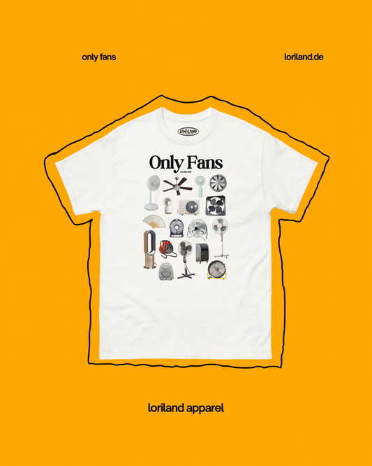 Only Fans Shirt / Unisex T-Shirt mit Retro Aufdruck Ventilatoren / Loriland Apparel
